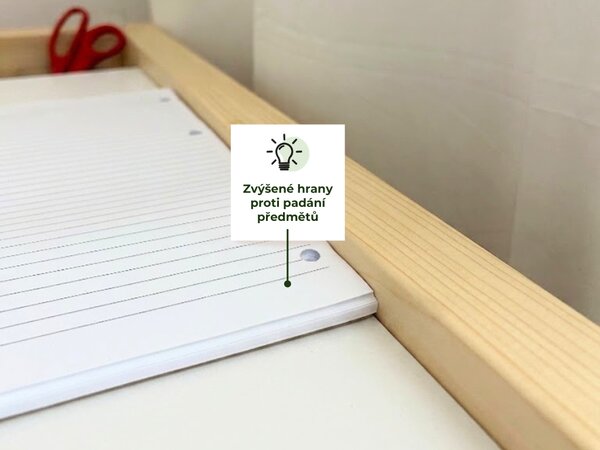 Dětský rostoucí stůl STOLLY se dvěma výškami stolu + ergonomická židle MODRÁ Zvolte rozměr židle: dítě 133 - 159 cm (výška stolu 71 - 82 cm)