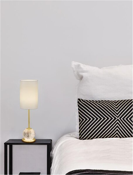 Nova Luce Stolní LED lampa BRILLANTE zlatý hliník a akryl 8.8W 3200K