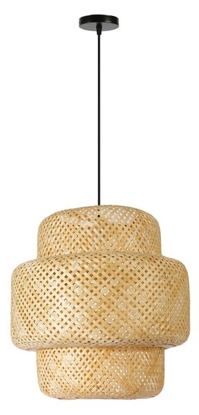 Immax BOHO HILO designové závěsné svítidlo, D50cm. E27, bambus