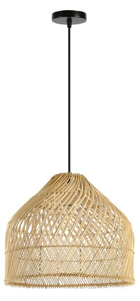 Immax BOHO PELO designové závěsné svítidlo, 35x40cm. E27, přírodní ratan