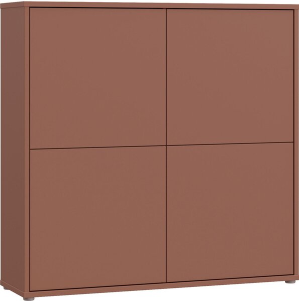 VYSOKÁ KOMODA, terracotta, 124,5/121,5/34,9 cm Carryhome - Online Only komody, Online Only