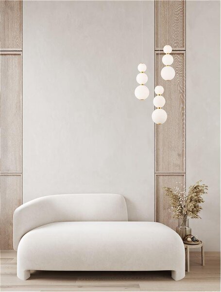 Nova Luce Závěsné LED svítidlo PERLA, 23W 3000K stmívatelné Barva: Zlatá