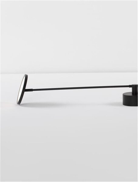 Nova Luce Nástěnné LED svítidlo SCOPE, 18.8W 3000K stmívatelné Barva: Černá