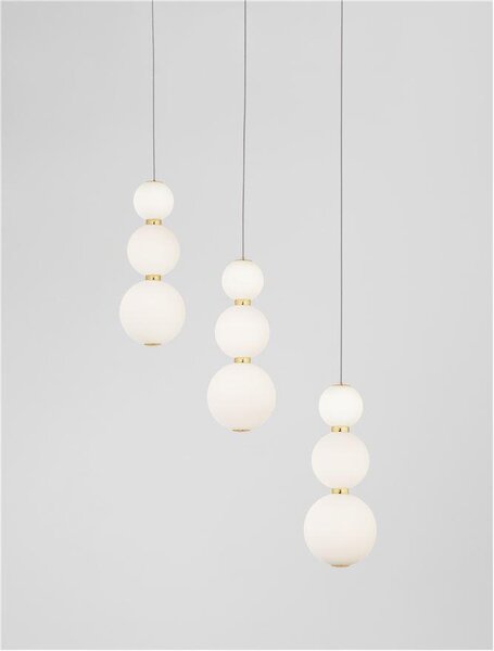 Nova Luce Závěsné LED svítidlo PERLA, 24W 3000K stmívatelné