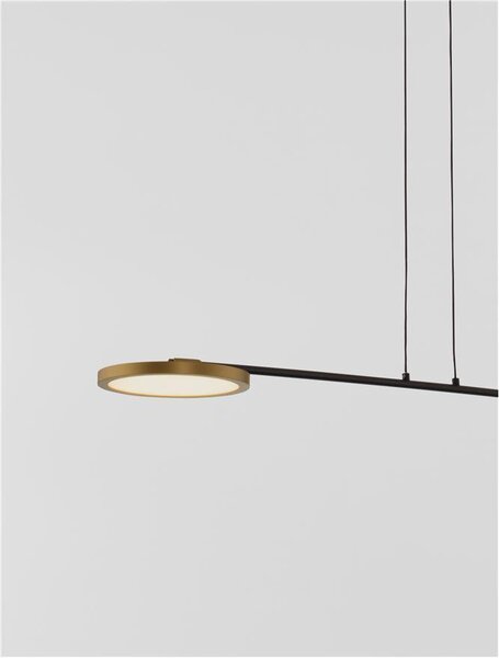 Nova Luce Závěsné LED svítidlo SCOPE, 19.4W 3000K stmívatelné Barva: Zlatá