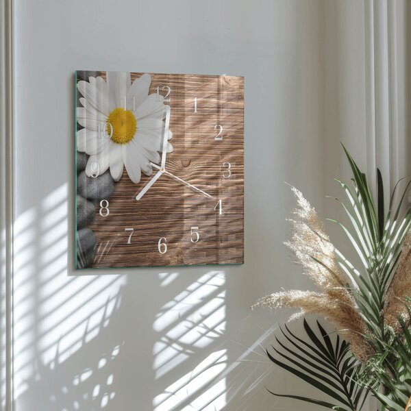 Skleněné hodiny Sedmikráska zskb-30x30-00085014