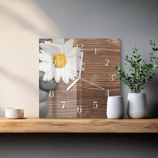 Skleněné hodiny Sedmikráska zskb-30x30-00085014