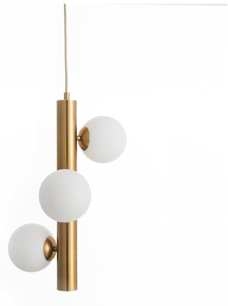 Nova Luce Závěsné svítidlo JAKLIN opálové sklo, G9 3x5W