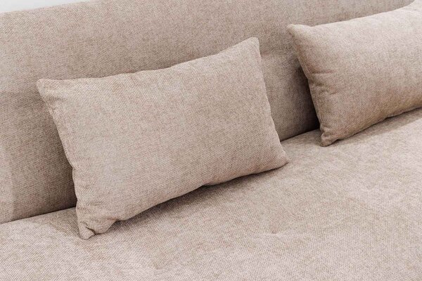 Designová rozkládací pohovka Litonya 200 cm šedo-hnědá