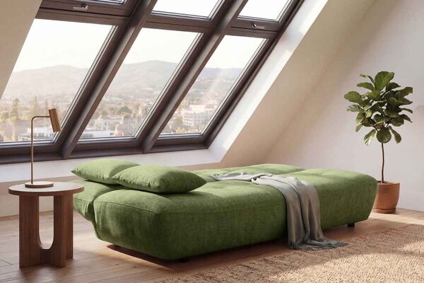 Designová rozkládací pohovka Litonya 200 cm zelená