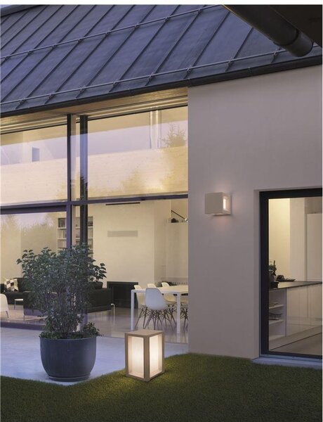 Nova Luce Venkovní nástěnné svítidlo CASTRO, E27 1x12W IP65 Barva: Bílá