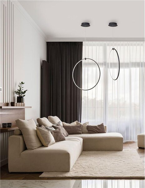 Nova Luce Závěsné LED svítidlo RING, 28W 3000K stmívatelné