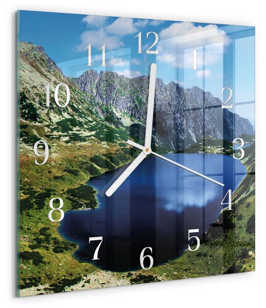 Skleněné hodiny Morské oko zskb-30x30-00086865