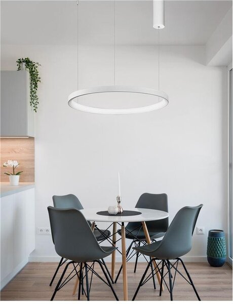 Nova Luce Závěsné LED svítidlo PERTINO, 38W 3000K stmívatelné Barva: Bílá