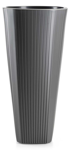 PLASTOVÝ KVĚTINÁČ MORA 39X81 CM ANTRACITOVÁ