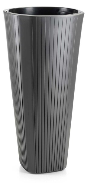 PLASTOVÝ KVĚTINÁČ MORA 39X81 CM ANTRACITOVÁ