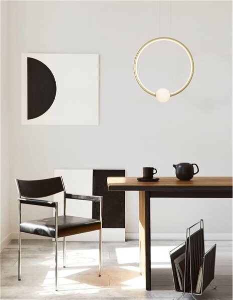 Nova Luce Závěsné LED svítidlo CELIA, 25.6W 3000K stmívatelné Barva: Černá