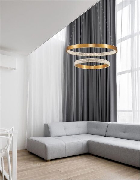 Nova Luce Závěsné LED svítidlo PRESTON, 60W 3000K stmívatelné