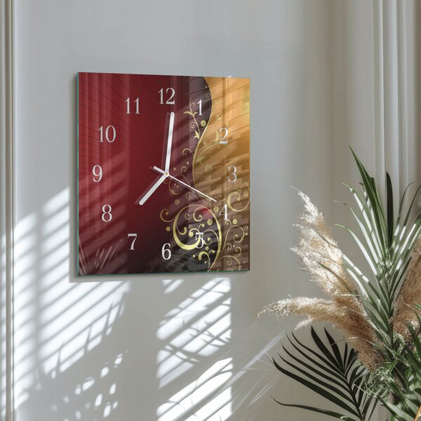 Skleněné hodiny Abstrakce zskb-30x30-00057386