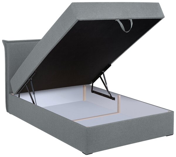 AMERICKÁ POSTEL, 120/200 cm, barvy stříbra MID.YOU - Postele s úložným prostorem, Online Only
