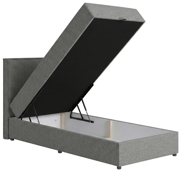 AMERICKÁ POSTEL, 100/200 cm, šedá MID.YOU - Postele s úložným prostorem, Online Only