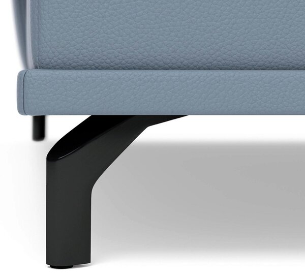 ROHOVÁ SEDAČKA, kůže, šedomodrá Sit & More - Sedací soupravy, Online Only