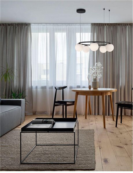 Nova Luce Závěsné svítidlo JOLINE černý kov a hliník bílé opálové sklo LED 40W 3200K