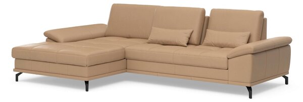 ROHOVÁ SEDAČKA, kůže, cappuccino Sit & More - Sedací soupravy, Online Only