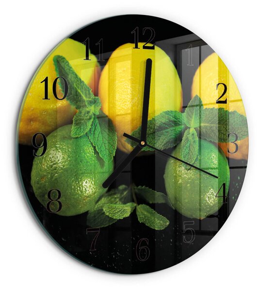 Skleněné nástěnné hodiny Citrony zsoc-fi30-00179100