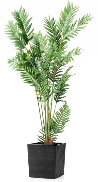 PLASTOVÝ KVĚTINÁČ FLORE RIFLO 30X30 CM ČERNÁ