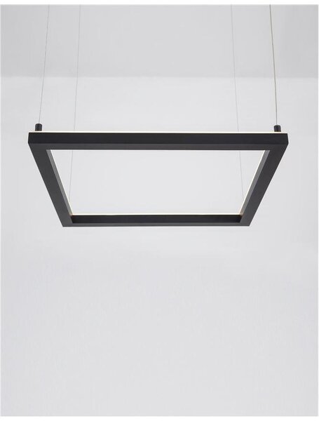 Nova Luce Závěsné LED svítidlo ETERNA, 30W 3000K stmívatelné Barva: Černá