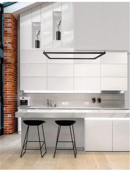 Nova Luce Závěsné LED svítidlo ETERNA, 50W 3000K stmívatelné Barva: Černá