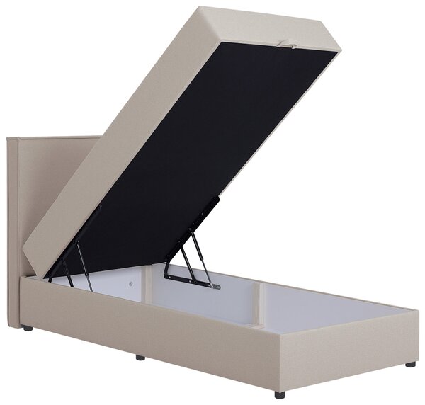 AMERICKÁ POSTEL, 100/200 cm, béžová MID.YOU - Postele s úložným prostorem, Online Only