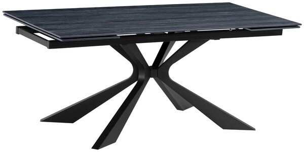 JÍDELNÍ STŮL, černá, 180-260/90/76 cm P & B - Jídelní stoly, Online Only