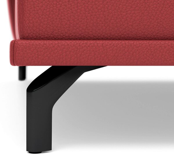 ROHOVÁ SEDAČKA, kůže, červená Sit & More - Sedací soupravy, Online Only