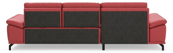 ROHOVÁ SEDAČKA, kůže, červená Sit & More - Sedací soupravy, Online Only