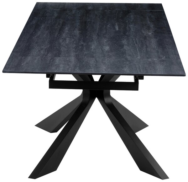 JÍDELNÍ STŮL, černá, 180-260/90/76 cm P & B - Jídelní stoly, Online Only