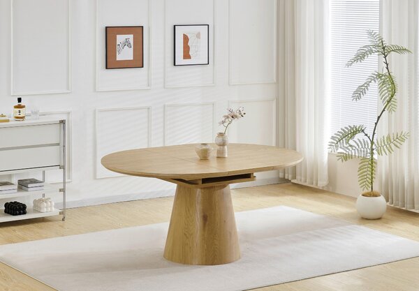 JÍDELNÍ STŮL, barvy dubu, 120-160/120/76 cm P & B - Jídelní stoly, Online Only