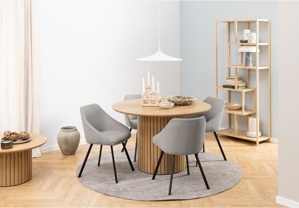 Kulatý jídelní stůl s deskou v dubovém dekoru ø 120 cm Yale - Actona