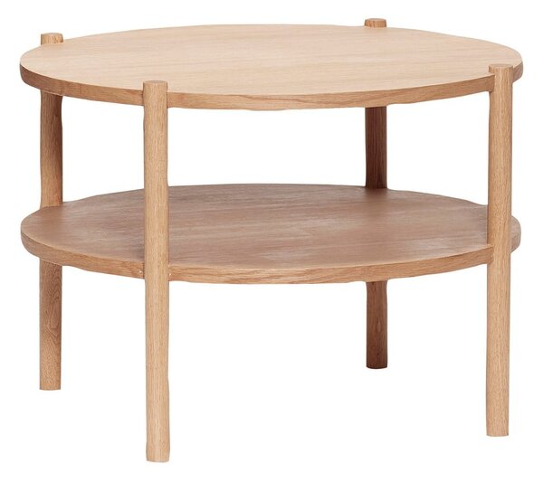 Kulatý konferenční stolek v dekoru dubu ø 60 cm Acorn – Hübsch