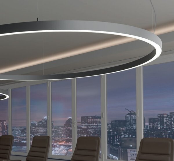 Arelux AM01WW SGD Xambit, zlaté závěsné kruhové svítidlo, 38W LED 3000K, prům. 60cm