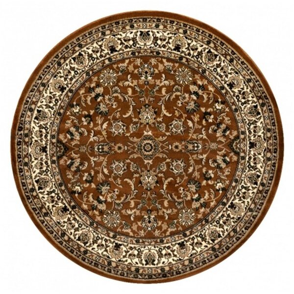 Kusový koberec Royal hnědý kruh 200cm