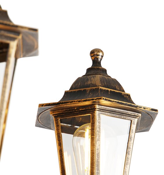 Chytrá venkovní lampa zlatá 3-světlo vč. Wifi ST64 - New Haven