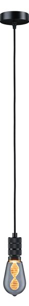 Paulmann 78432 Tilla, černé svítidlo pro dekorativní žárovku, 1x60W E27 délka 210cm