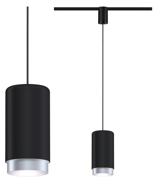 Paulmann 95402 Corus, černé závěsné svítidlo pro Urail, 1x50W E27, výška 27,2cm