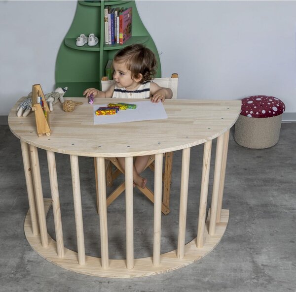 Bílé/přírodní dětské křesílko Montessori – Little Nice Things