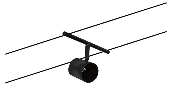 Paulmann 94469 CorDuo Cup Basic, černý lankový systém, 5x max 10W LED 12V, 500cm