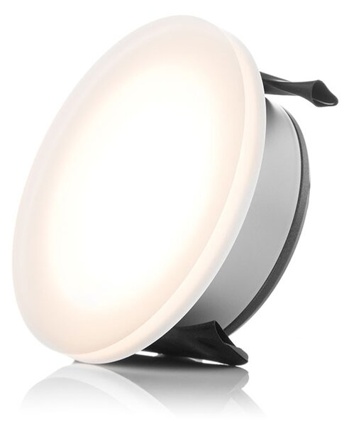 LED2 2050131 Static, zápustné svítidlo se saténovým difusorem, 7W 3000K, průměr 9,2cm, IP44
