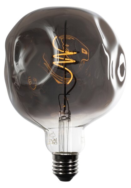 E27 stmívatelná LED žárovka se spirálovým vláknem G125 zrcadlově stříbrná 4W 75 lm 1800K