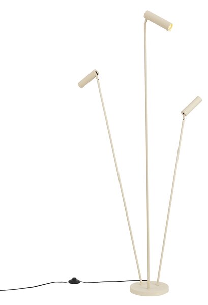 Moderní stojací lampa béžová 3-světla GU10 35mm - Thomas